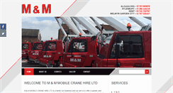 Desktop Screenshot of mandmcranehire.com